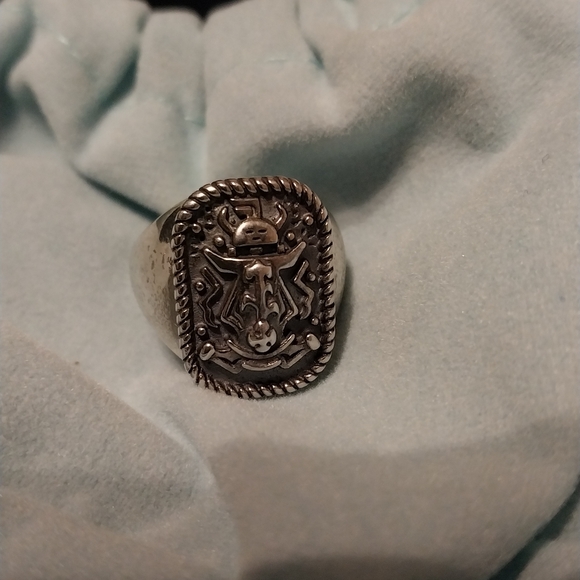 American West Sterling Ring Size 8 W/ Original Blue Jewelry Box with Red Logo - Picture 4 of 4